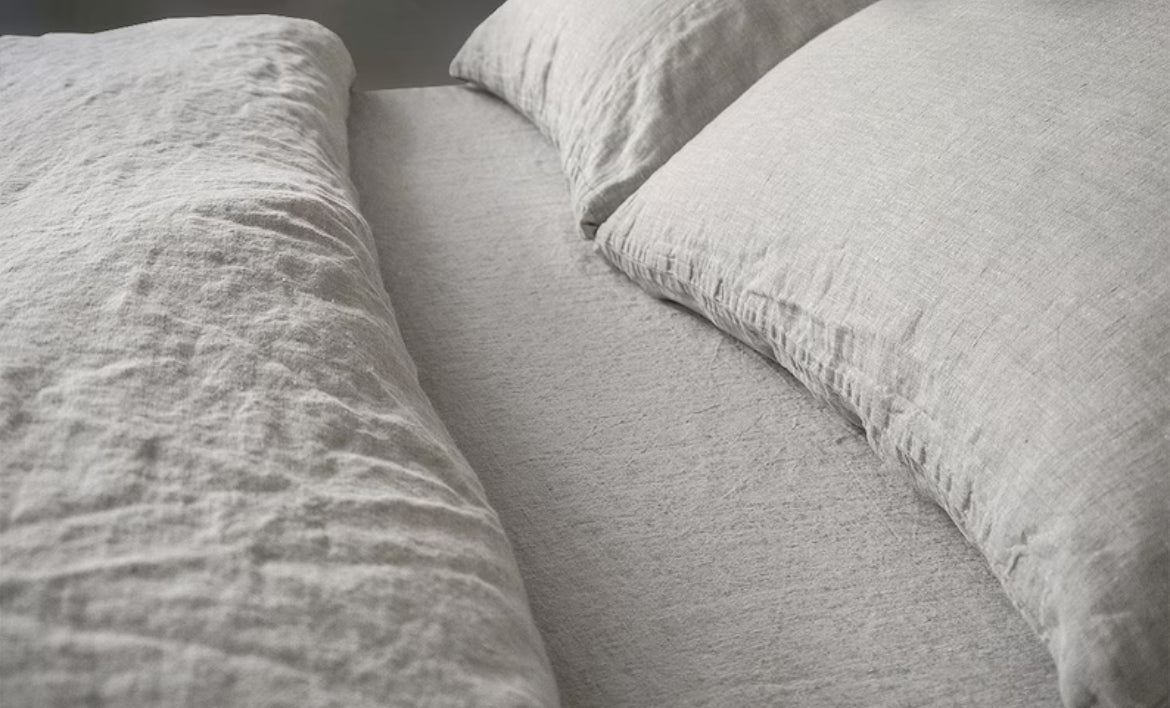 Stonewashed Organic Linen Sheet Set