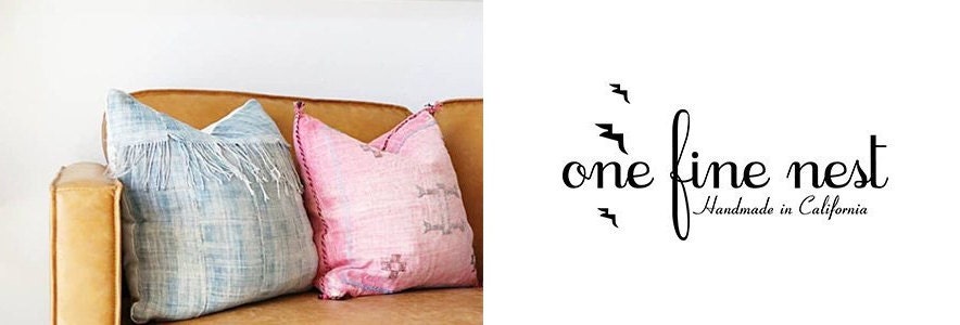 Moroccan Sabra, Cactus Silk Pillow, Large Lumbar, Bed Pillows, Pink, White