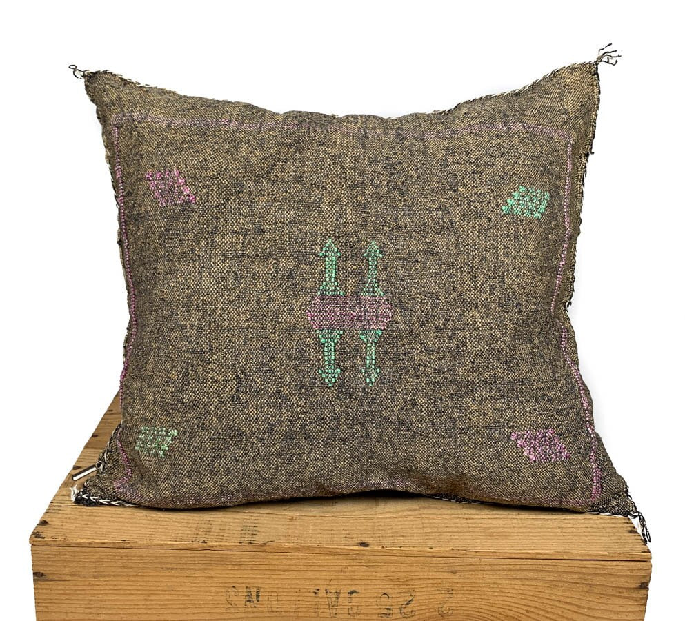 Moroccan Sabra Cactus Silk Pillow Cover