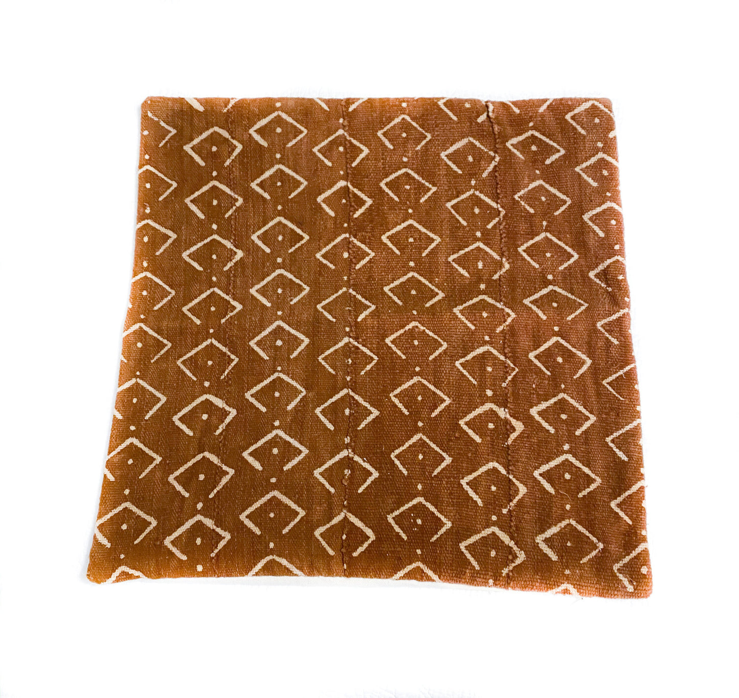 Rust, Terracotta, African Mud Cloth Pillow Cover, Mudcloth Pillows, "Scale'